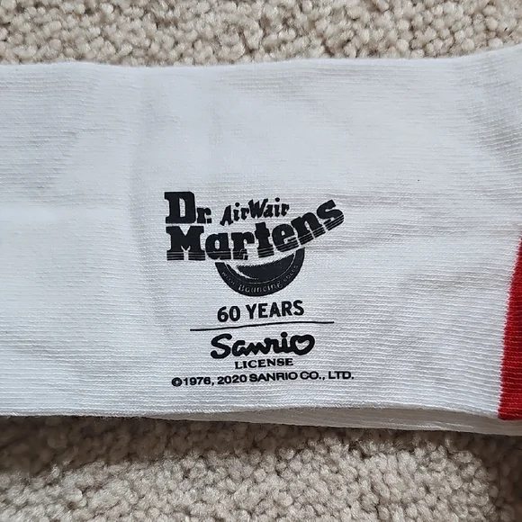 Hello Kitty X Doc Martens White and Black Boot Socks - Picture 3 of 3